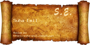 Suha Emil névjegykártya